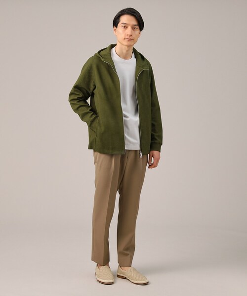 ❣️60%Off❣️✨タケオキクチ 抗菌防臭 クロスウィーブ ジップパーカー✨ TAKEO KIKUCHI パーカー 「抗菌防臭」クロスウィーブ ジップ