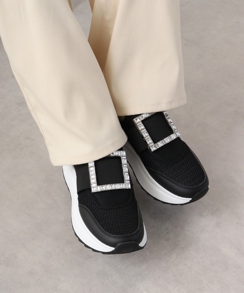 ♡snoopyheart　ビジューメッシュスニーカー、ビジューローファー♡ LOVEHUNTER（ラブハンター） スニーカー スクエアビジュー メッシュ