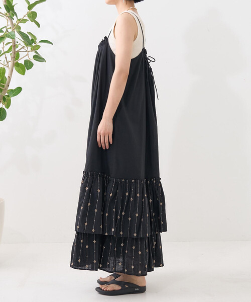 FREAK'S STORE × SOMETHING キャミワンピース FREAK'S STORE（フリークスストア） ワンピース シアー ラメ キャミ