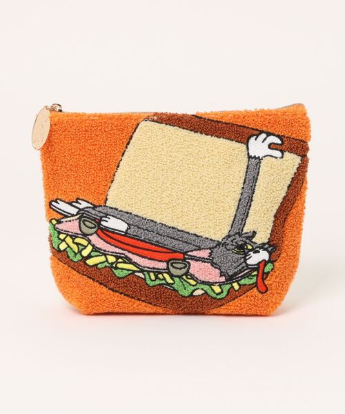 ポーチ 「公式」トムとジェリー オレンジサンドウィッチ レディース