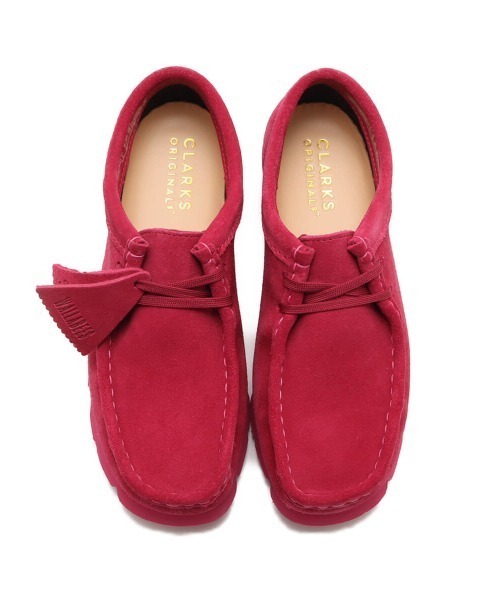 ブーツ Clarks Wallabee.GTX Berry Suede / クラークス ワラビー 