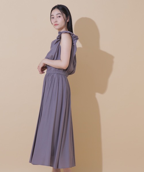 ジルスチュアート　チュニック　ワンピース　長袖　上品　バルーンスリーブ JILL by STUART ワンピース バルーンシャツワンピース