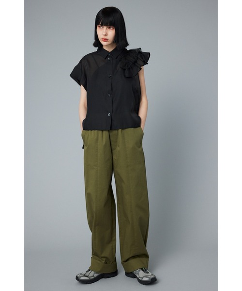 ブラウス シャツ Many frill sleeve shirt    メニーフリルスリーブシャツ レディース HeRIN.CYE ブラウス シャツ Many frill sleeve shirt メニー