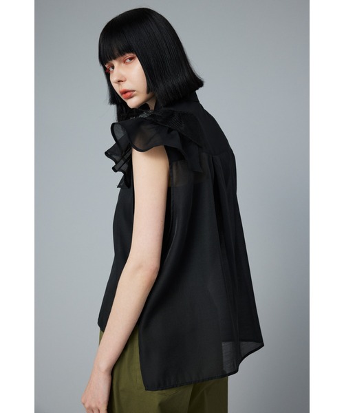 ブラウス シャツ Many frill sleeve shirt    メニーフリルスリーブシャツ レディース HeRIN.CYE ブラウス シャツ Many frill sleeve shirt メニー