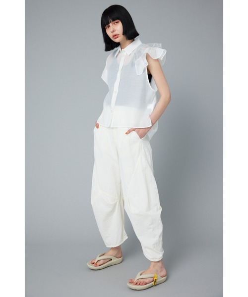 ブラウス シャツ Many frill sleeve shirt    メニーフリルスリーブシャツ レディース HeRIN.CYE ブラウス シャツ Many frill sleeve shirt メニー