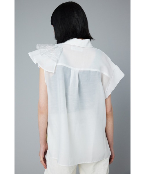 HeRIN.CYE フリルスリーブシャツ