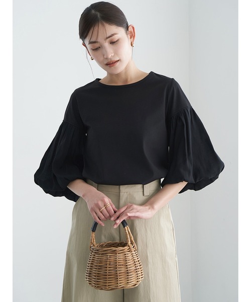 tシャツ ボリュームスリーブドッキングトップス レディース Stylevoice for xxx tシャツ ドッキングボリュームスリーブ