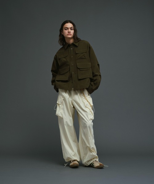 soerte ミリタリージャケット モッズコート Multi pocket