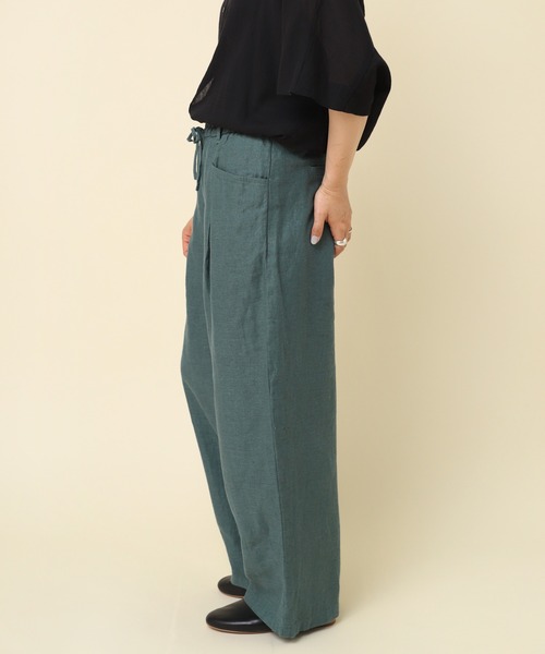 期間限定値下げ中 RNA-N 未使用品 フレンチリネンワイドパンツ RNA-N パンツ R4226 フレンチリネンワイドストレートパンツ