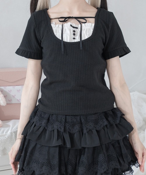 Pal elfy tシャツ ドーリーリボントップス レディース