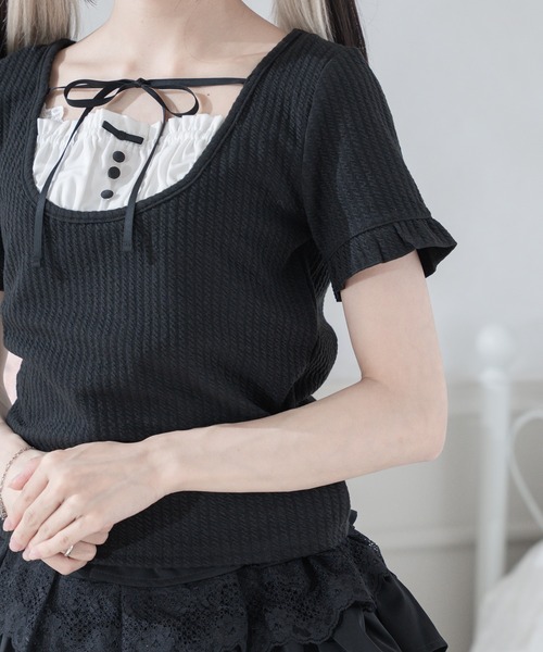 Pal elfy tシャツ 半袖 ドーリーリボントップス レディース : ZOZOTOWN