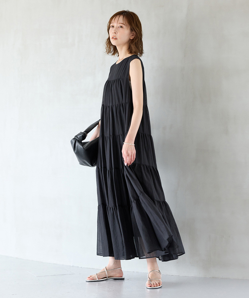 JOURNAL STANDARD ワンピース シアーボイルティアードワンピース