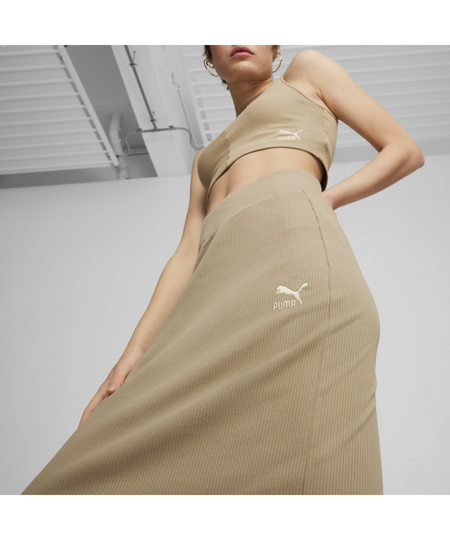 PUMA（プーマ） スカート ウィメンズ CLASSICS リブ ミッド スカート