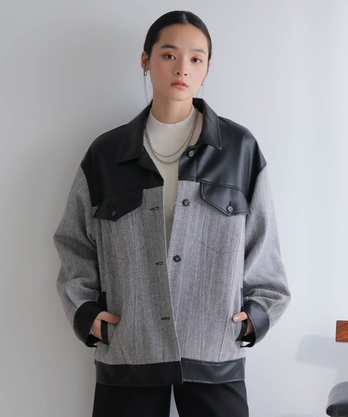LADYMADE（レディメイド） レザージャケット ライダース フェイク