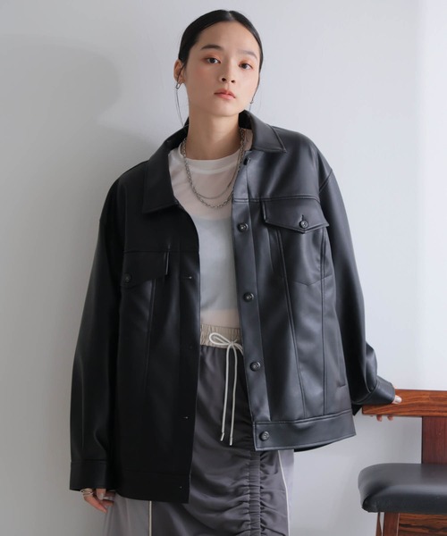 LADYMADE（レディメイド） レザージャケット ライダース フェイク