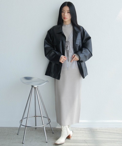 LADYMADE（レディメイド） レザージャケット ライダース フェイク