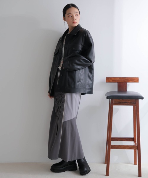 LADYMADE（レディメイド） レザージャケット ライダース フェイク