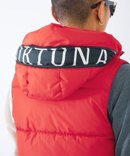 ランバンスポール　アウター　ベスト　レッド　ダウン 古着 90年代 ランズエンド LANDS'END ダウンベスト レッド 表記：XL