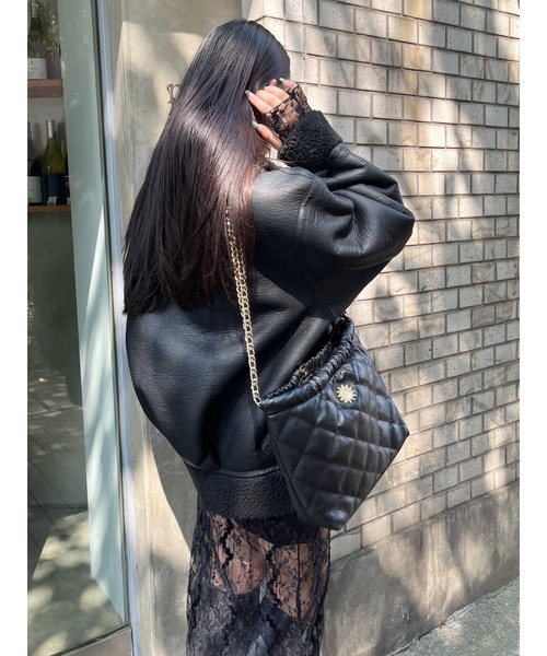 EVRIS（エヴリス） ブルゾン アウター オーバーサイズボアブルゾン