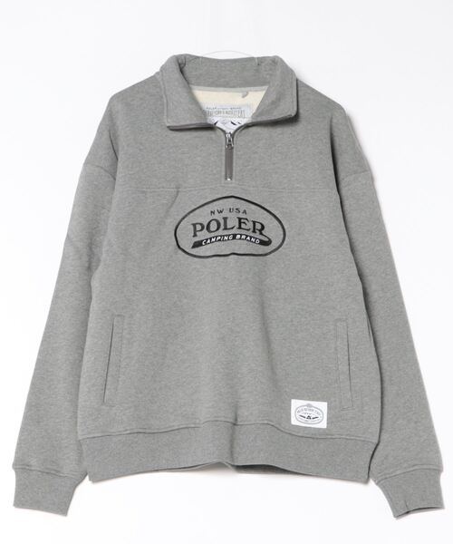 トレーナー スウェット POLeR/ポーラー HEAVY WEIGHT HALF ZIP ハーフジップ レディース POLeR トレーナー スウェット POLeR/ポーラー HEAVY WEIGHT HALF