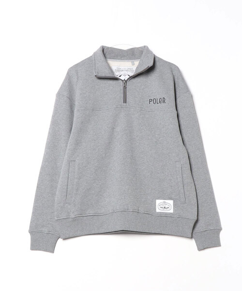 トレーナー スウェット POLeR/ポーラー HEAVY WEIGHT HALF ZIP ハーフジップ レディース POLeR トレーナー スウェット POLeR/ポーラー HEAVY WEIGHT HALF