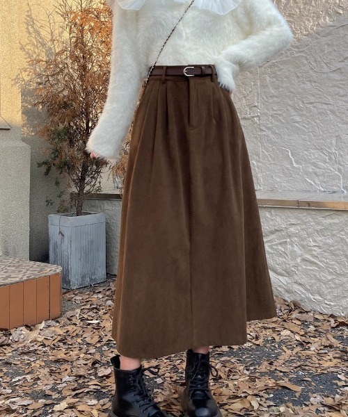 スカート スエード調フレアスカート : ZOZOTOWN Yahoo!店 - 通販