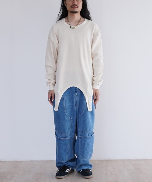 discovered / 長袖Tシャツ/3/コットン/BLK/DC-SS25-CU-07 DISCOVERED（ディスカバード） tシャツ DISCOVERED GARTER WAFFLE