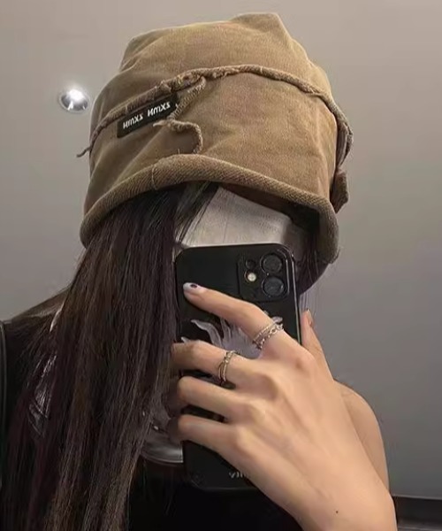 CELENA BEATS ニット帽 ニットキャップ レディース 「古着風ビーニー