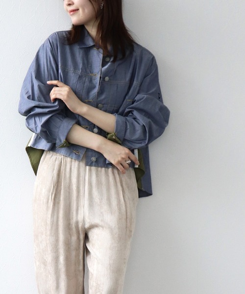 blanc basque（ブランバスク） ブルゾン アウター タイプライター