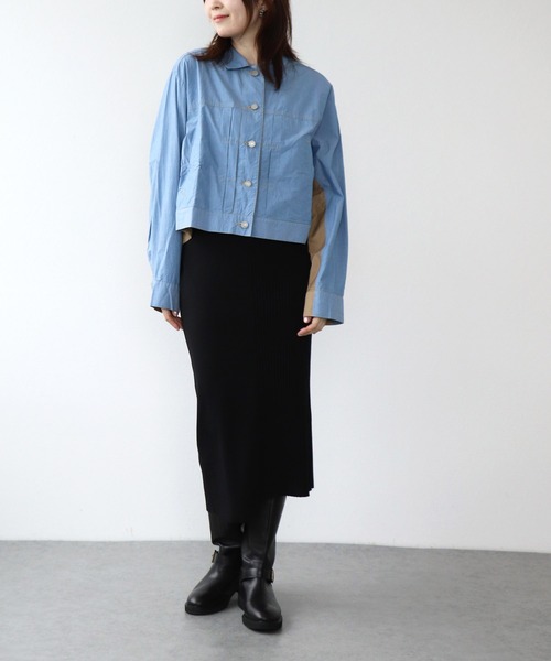 blanc basque（ブランバスク） ブルゾン アウター タイプライター