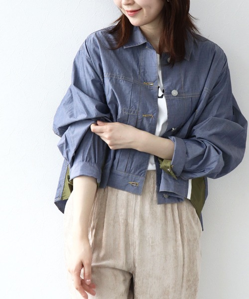 blanc basque（ブランバスク） ブルゾン アウター タイプライター