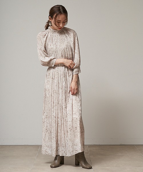 FRAY I.D」 長袖ワンピース 1 ベージュ レディース : 86969667  