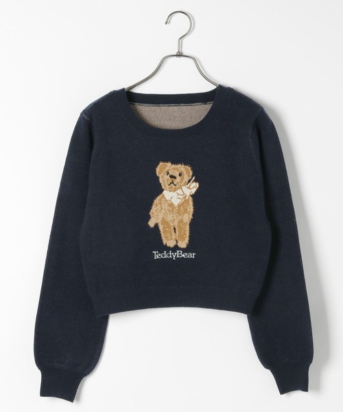 Heather ニット セーター 「TeddyBear/テディベア」ジャガード