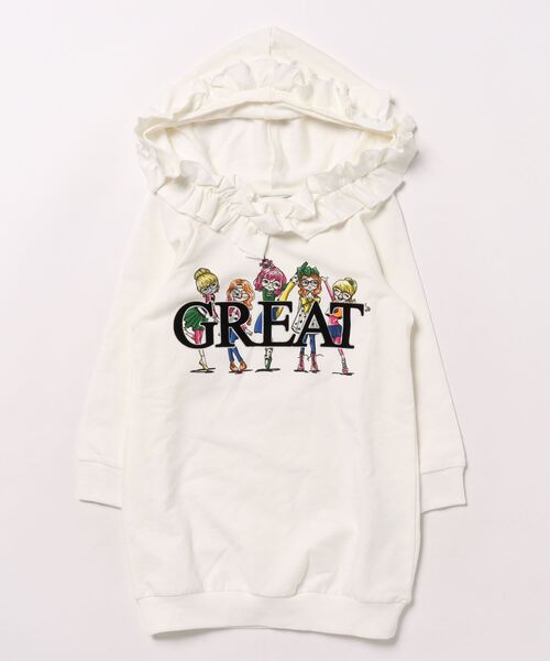 MONNALISA パーカー モナリザ ワンピース キッズ 子供服