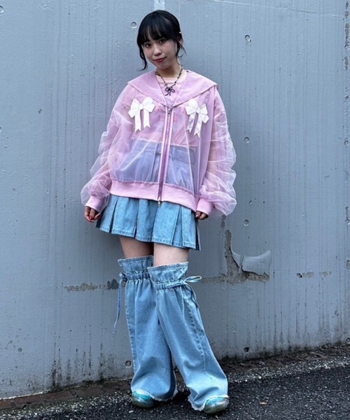 る*る様 【タグ付き】Candy Stripper チュール セーラー　ブルゾン Candy Stripper（キャンディーストリッパー） ブルゾン アウター TULLE