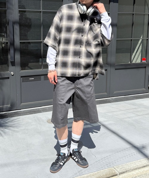 Dickies パンツ 「Dickies」TCツイル/デニムハーフパンツ