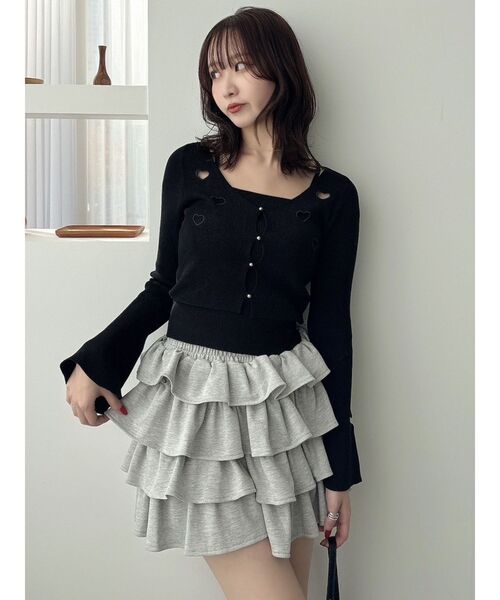 dazzlin レザーフリルミニスカート dazzlin スカート フリルミニスカートII : ZOZOTOWN Yahoo!店