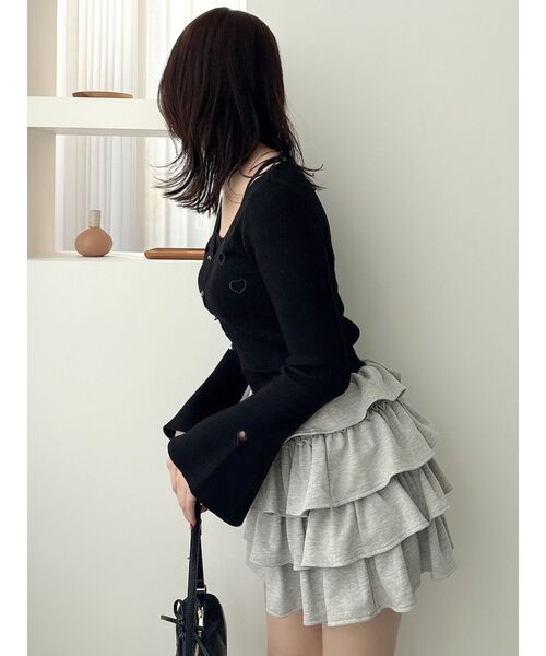 dazzlin フリルミニスカート ブラック ダズリン dazzlin スカート フリルミニスカートIII : ZOZOTOWN Yahoo!店