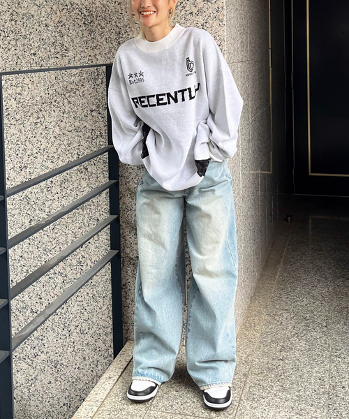 「SPIRALGIRL」 ニットワンピース FREE ネイビー レディース_画像3