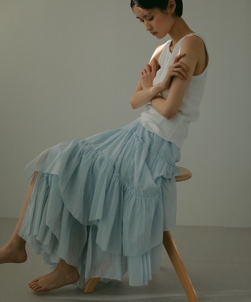 CASA FLINE スカート コットンティアードスカート : ZOZOTOWN