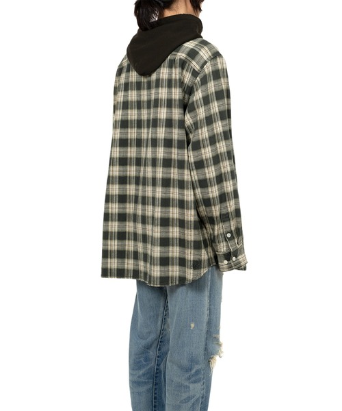 KAMIYA シャツ Hooded Check Shirt メンズ : ZOZOTOWN Yahoo!店 - 通販