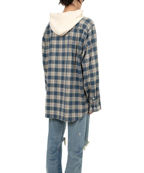 KAMIYA シャツ Hooded Check Shirt メンズ : ZOZOTOWN Yahoo!店 - 通販