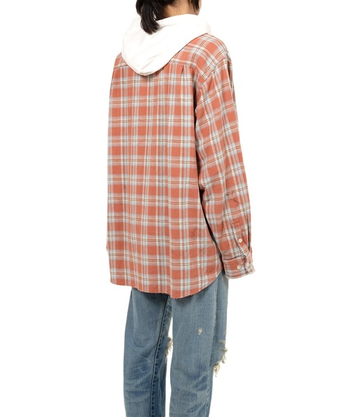 KAMIYA シャツ Hooded Check Shirt メンズ : ZOZOTOWN Yahoo!店 - 通販