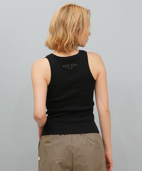 タンクトップ LEINWANDERecycleCottonSleevelessTopBlack prasthana - Off Set Extension Tank Top