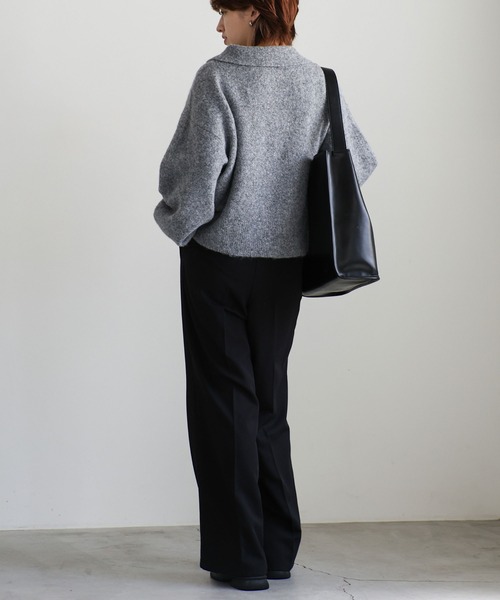 「select MOCA」 ニットカーディガン FREE ブラック レディース_画像2