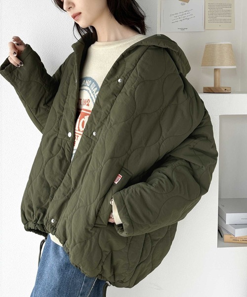 Java 中綿ブルゾン MEDIUM カーキ レディース : ZOZOTOWN Yahoo!店