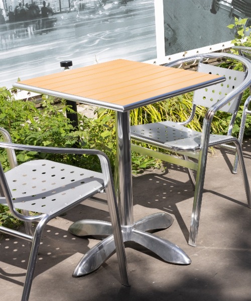 DULTON（ダルトン） 家具 ALUMINUM CAFE TABLE SQUARE/アルミニウム