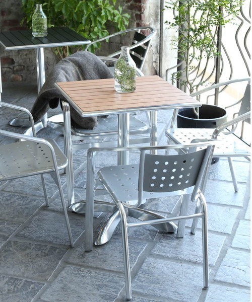 ダルトン　ALUMINUM CAFE TABLE＆ chair DULTON（ダルトン） 家具 ALUMINUM CAFE TABLE SQUARE/アルミニウム