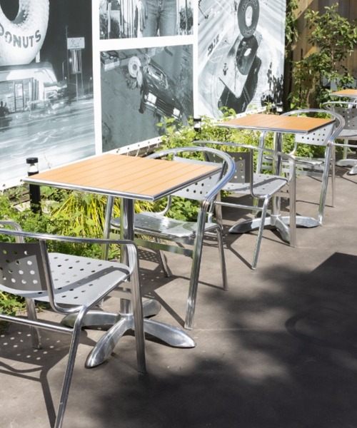 DULTON（ダルトン） 家具 ALUMINUM CAFE TABLE SQUARE/アルミニウム