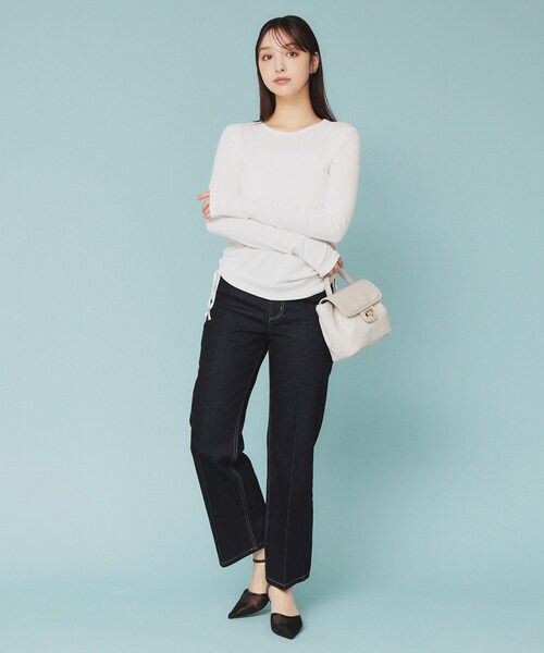 index（インデックス） tシャツ 「CLASSY掲載」サイドドロストシアー